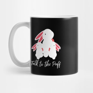 funny bunny talk to the puff Mug